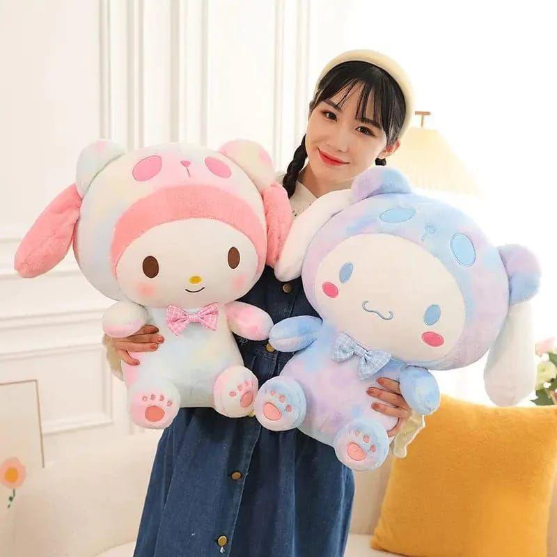 Boneka kuromi pelangi sanrio ukuran jumbo 60cm lembut mewah kado ultah Anak Asli Dolls 2
