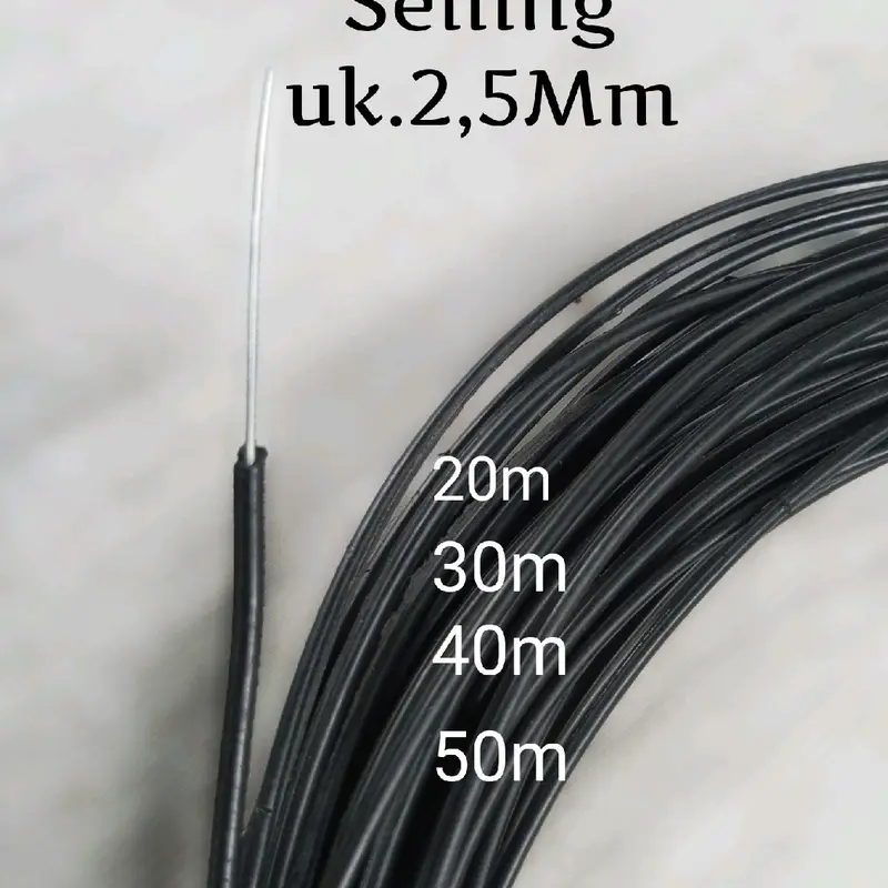 Kawat Baja Pengikat Pagar Model Terbaru Karet Seling - Panjang 10-50 Meter 0