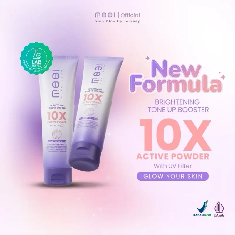 MOOI PURE GLOW BRIGHTENING TONE UP BOOSTER 10X ACTIVE POWER With UV Filter Mencerahkan Tubuh Memutihkan Lotion 0