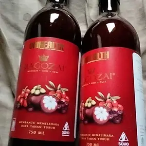 [SPECIAL BUNDLING] Premium Antioxidant (non Astaxanthin) - Superfruit dengan kandungan ekstrak buah manggis, goji berry & açai berry Score ORAC 102.571 mikromole/liter - Magozai - 2 botol @750 ml