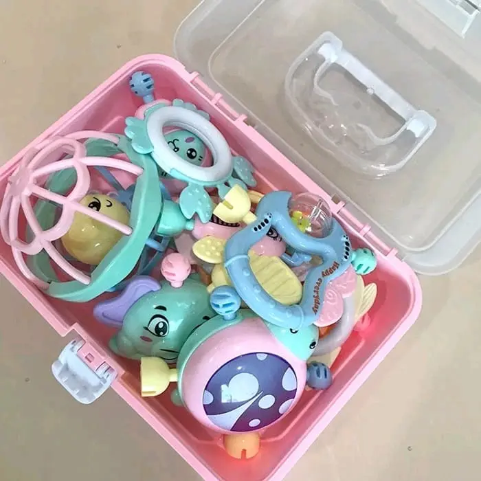 Set Box 11in1 Mainan Rattle Teether Campur dengan Kotak Premium 1