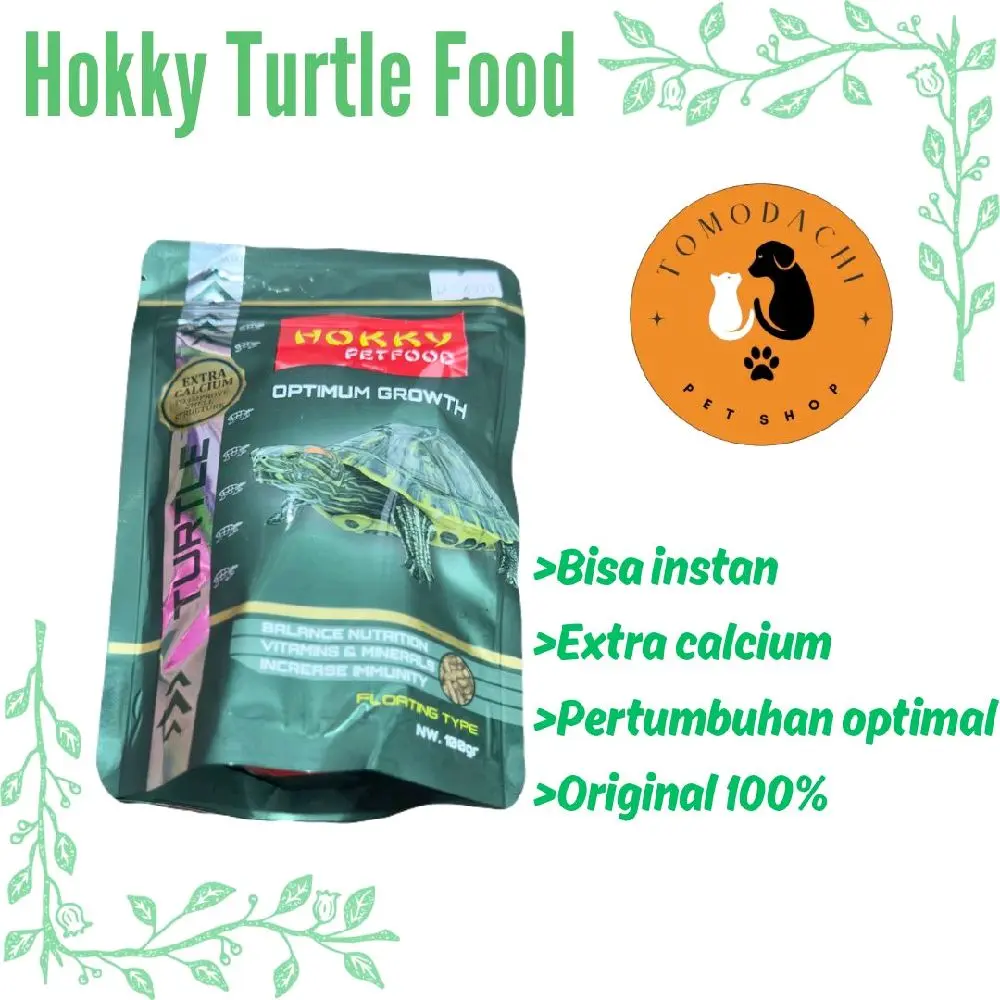 MAKANAN KURA-KURA HOKKY FRESHPACK 100GR EXTRA CALCIUM
