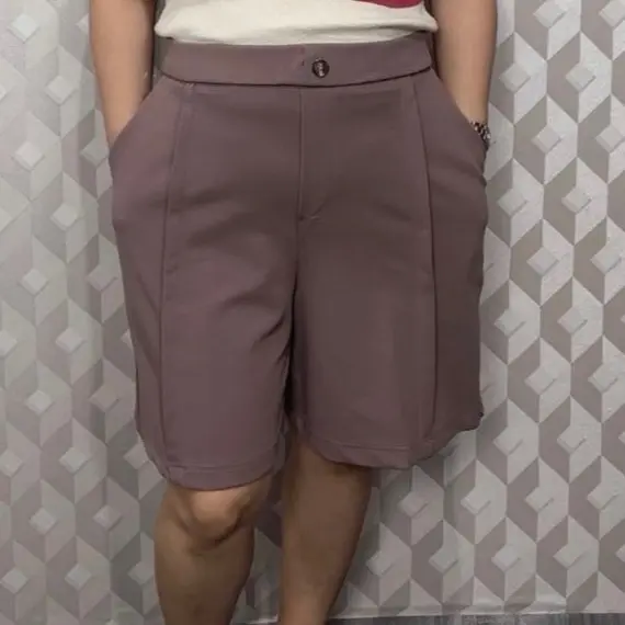 ANGEL || CELANA PENDEK WANITA BIGSIZE 8142 / Katun/ Casual Shorts/ Karet