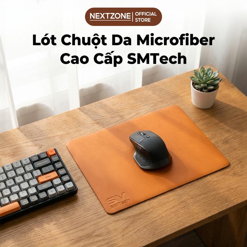 Lót Chuột Máy Tính Da Microfiber Cao Cấp Miếng Lót Chuột Mouse Pad Da Chống Nước Di Chuột Mượt Mà