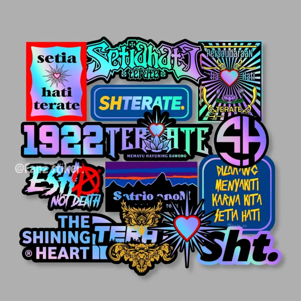 ATRIBUT PSHT STORE + STIKER, KAOS, BENDERA, POSTER DINDING, CUTTING, HOLOGRAM PSHT SH TERATE, PSHT, STICKER SH STORE, HANCURKAN KAMI JIKA KALIAN MAMPU ANTI GORES ANTI LUNTUR