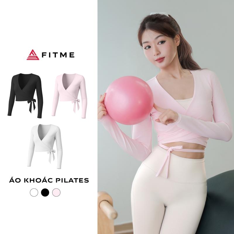 Áo khoác tập gym pilates yoga nữ Fitme Glow chống tia UV SPF 50+ tôn dáng thoáng khí AKGL01