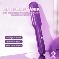Gambar Catokan Rambut catokan curly 2 in 1 Hair Straightener  Pemanasan Cepat Dalam 10 Detik Sisir - Ungu dari DANNY-Store Kab. Tangerang 1 Tokopedia
