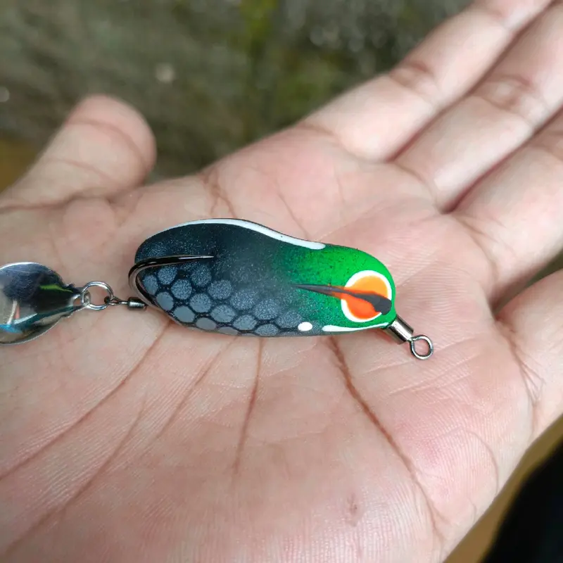 Soft frog 4cm bodi ramping umpan casting Gabus lure Soft frog 1
