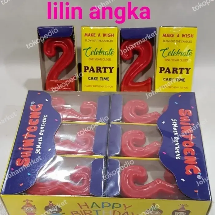 lilin angka ulangtahun Johar Market