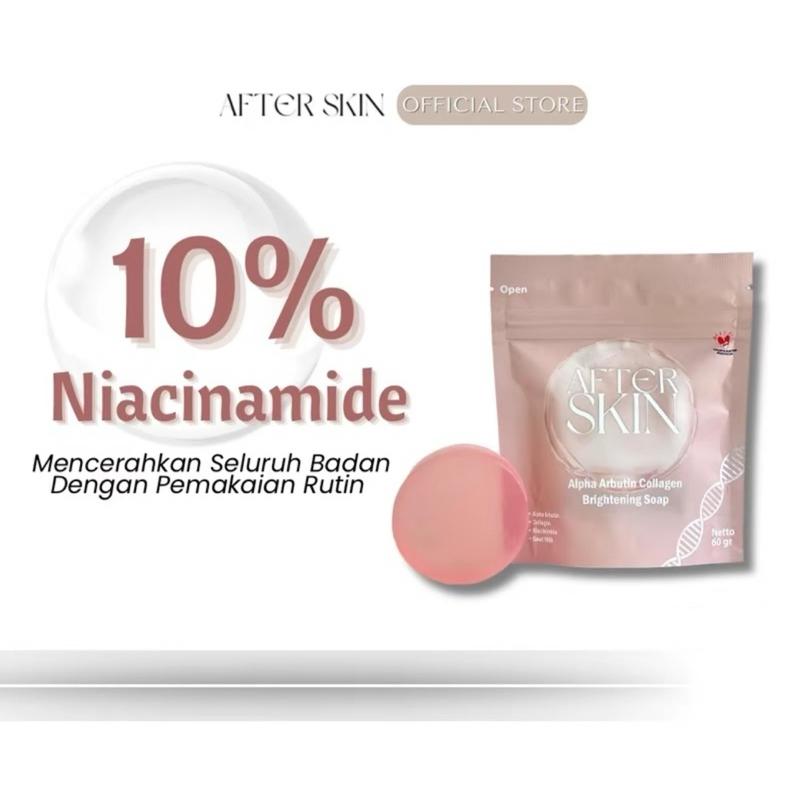 ( BELI 2 GRATIS 1 )AFTER SKIN ALPHA ARBUTIN COLLAGEN BRIGHTENING BODY WASH BAR SOAP 60GR SABUN MANDI PENCERAH PEMUTIH Hand Mencerahkan Lightening Cair Tangan 3