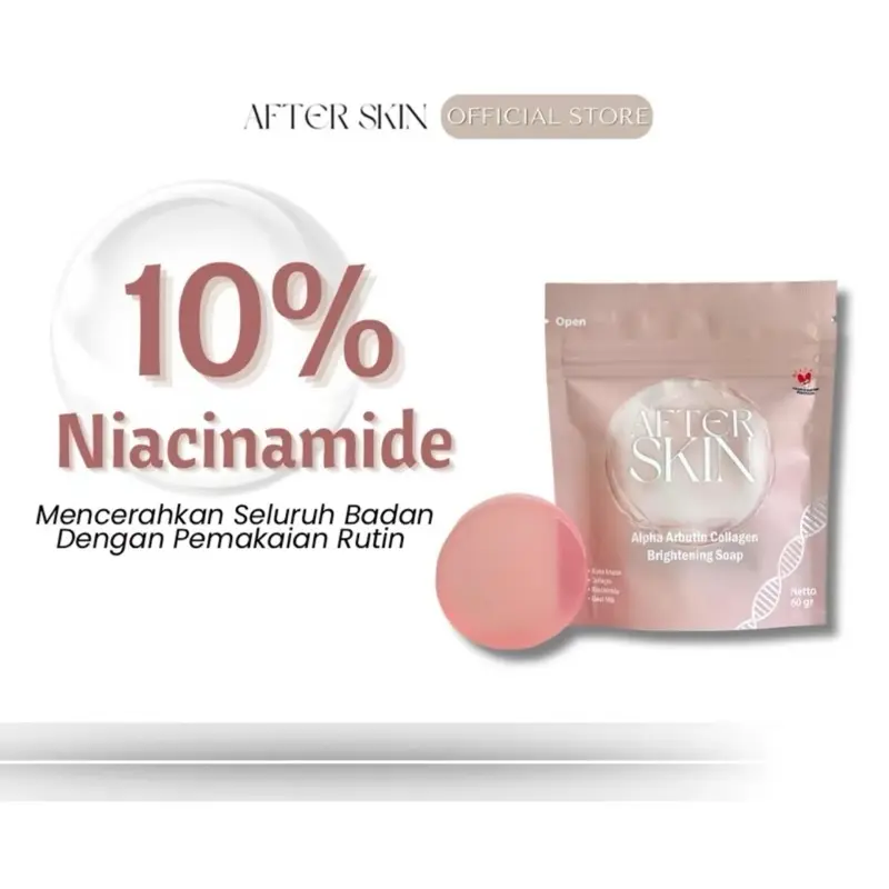 ( BELI 2 GRATIS 1 )AFTER SKIN ALPHA ARBUTIN COLLAGEN BRIGHTENING BODY WASH BAR SOAP 60GR SABUN MANDI PENCERAH PEMUTIH Hand Mencerahkan Lightening Cair Tangan 3