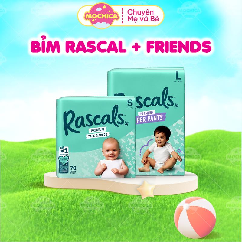 Bỉm Dán/Quần Rascal + Friends size NB/S/M/L/XL/XXL