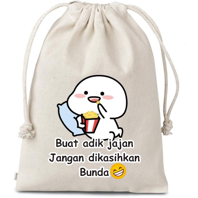 Amplop lebaran viral custom random Putih beras Tali serut 2