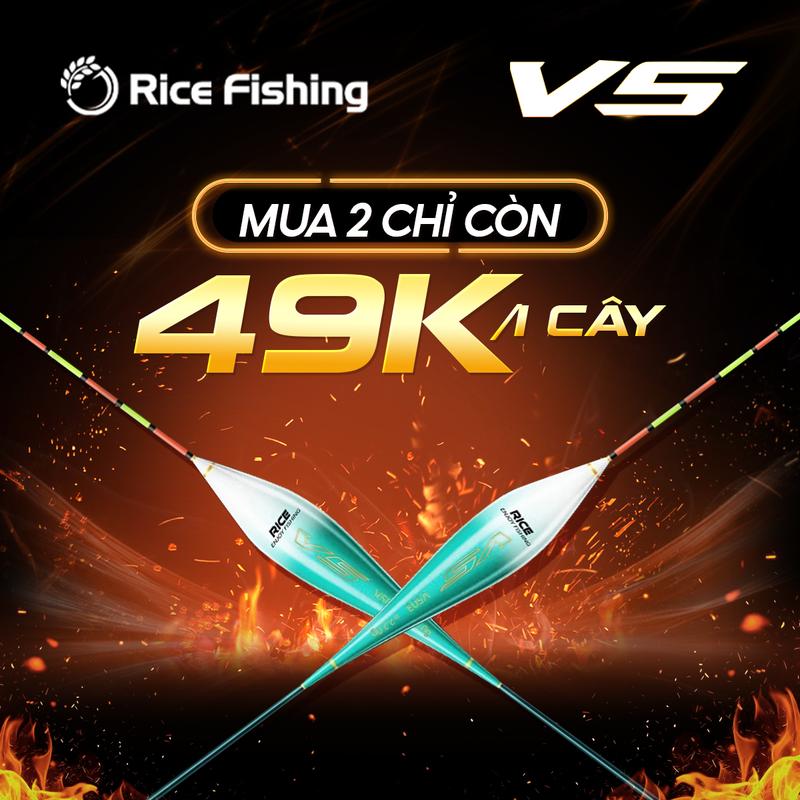 Phao Câu Cá V5 Rice Fishing chất liệu Nano siêu nhạy truyền thông tin chính xác PC-41