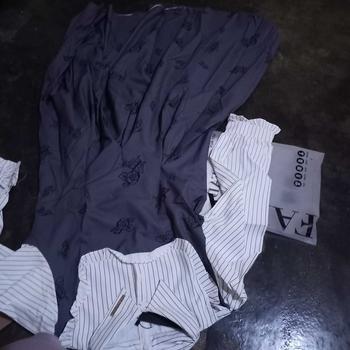 Product Review of FADFAD[ready stock] Gaun Wanita Motif Bergaris Rok Panjang Berkerah Lengan Panjang Gaya Kasual from K**a K**s 0