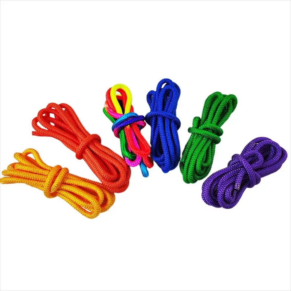Outdoor Activities Rainbow Color Gymnastics Arts Rope Competition Rhythmic Rope 3M Artistic Gymnastics Jumping Props Exercise Fitness