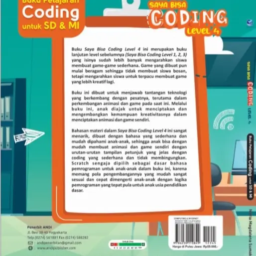 Buku Pelajaran Coding Untuk SD Dan MI: Saya Bisa Coding Level 4 1