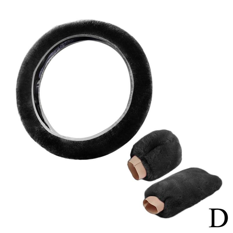 Product Introduction of Universal Warm Plush Car Steering Wheel Cover Gearshift Women Protector Soft Decoration Y4J5 41
