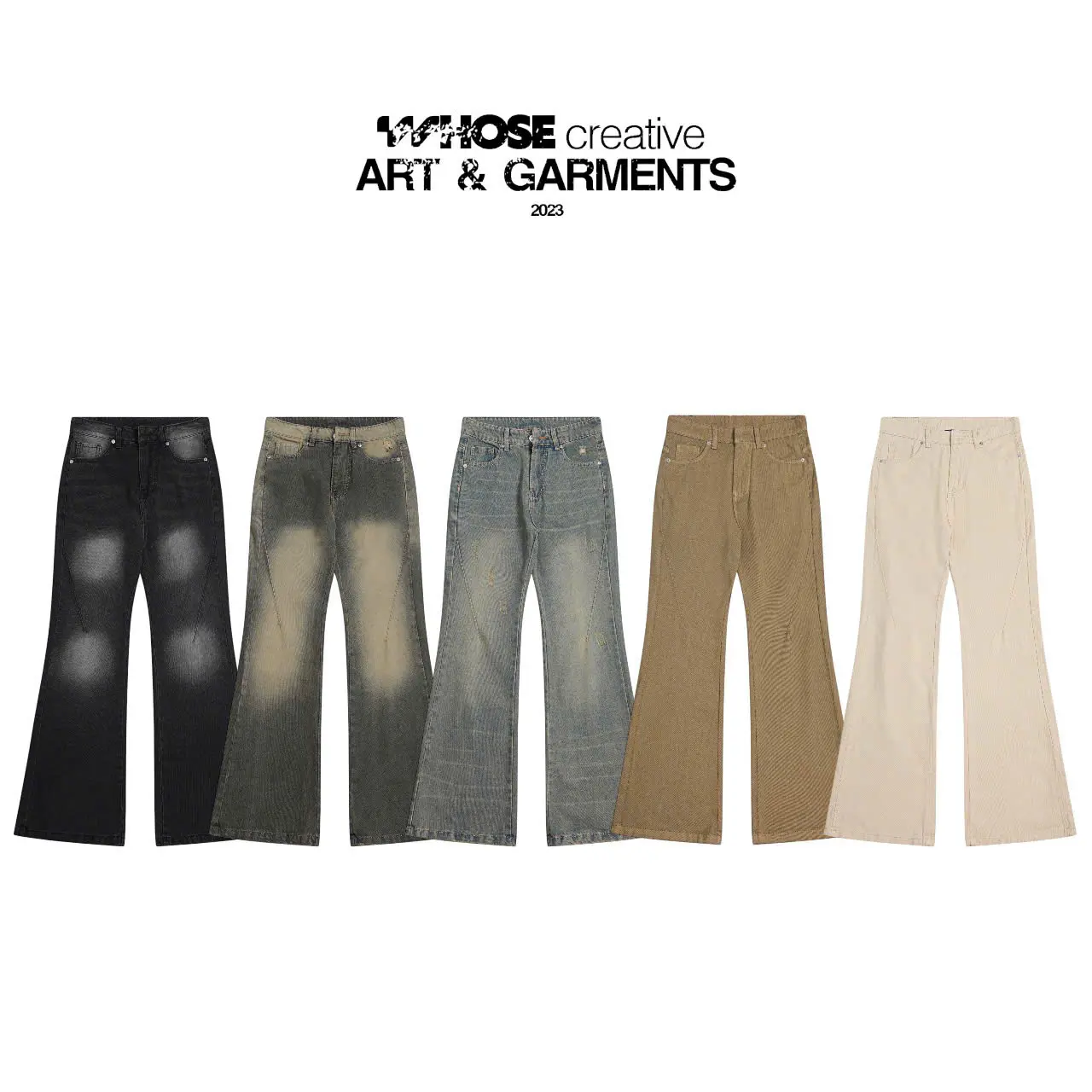 [4 MÀU MỚI] FLARED JEANS WASH VER 1  - Quần jeans ống loe wash Whose Studio
