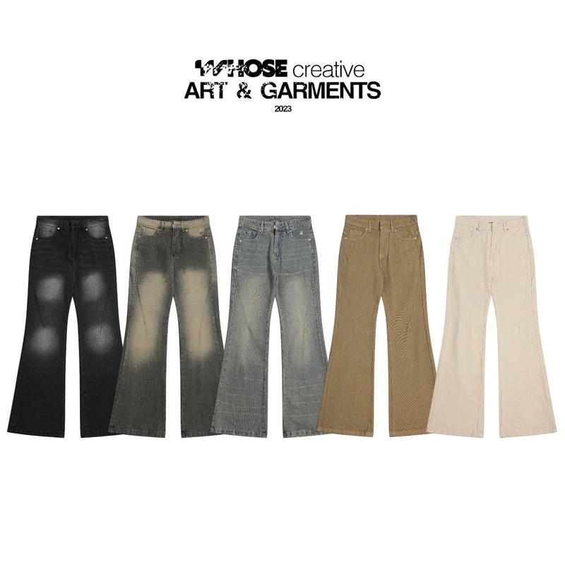 4 MÀU MỚI FLARED JEANS WASH VER 1 - Quần jeans ống loe wash Whose Studio