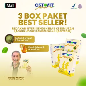 Ostofit MORIGO Paket 3 Box - Susu Rendah Lemak Ekstrak Herbal & Daun Kelor Bantu Redakan Kebas Kesemutan Aman Untuk Koles Hiper - 200gr Halal BPOM