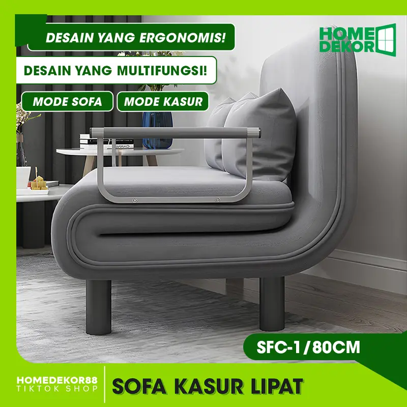HOMEDEKOR Sofa Kasur Lipat Yang Praktis Dan Nyaman Untuk Tidur Duduk 1