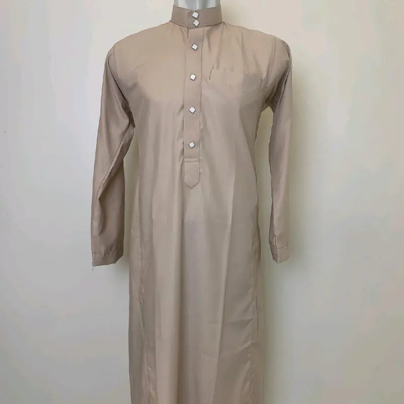 Gamis Saudi Slimfit Pria Dewasa Non Manset  Katun Toyobo lengan Panjang 5