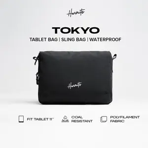 Harmits  - Tablet 11 Inch TOKYO Clutch Bag Cowok Anti Air Anti Api  Pria Wanita UNISEX