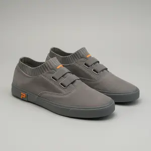 Paulmay Sepatu Slip on Pria Nagoya - Grey Shoes Flat Kerja