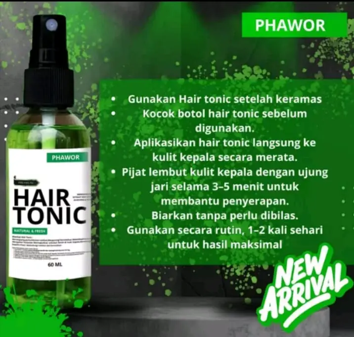 ZV HAIRTONIC VITAMIN RAMBUT PENUMBUH RAMBUT DAN PELURUS RAMBUT PRIA DAN WANITA BY PHAWOR Haircare Perawatan 2