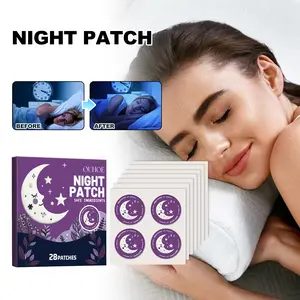 OUHOE Night Patch Tidur Kartun Tanaman 28 Patches Meningkatkan Kualitas Tidur Relaksasi Tubuh dan Pikiran Meredakan Kelelahan Perawatan Lembut untuk Tidur Nyenyak Bahan Aman Non-Woven Mengandung Glicerin dan Mentol Eye Masker