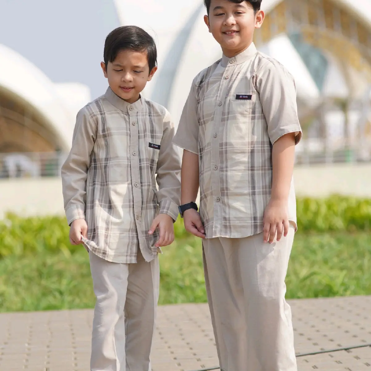 SET KOKO SARCEL ANAK,SARCEL HUDAIR SARCEL PREMIUM BY ELFATH Celana Baju Muslim Panjang Pendek