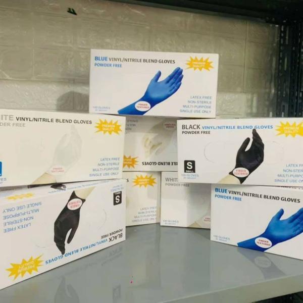 Găng Tay Y Tế NITRILE Xanh - Tráng - Đen Hàng loại 1 không bột ......