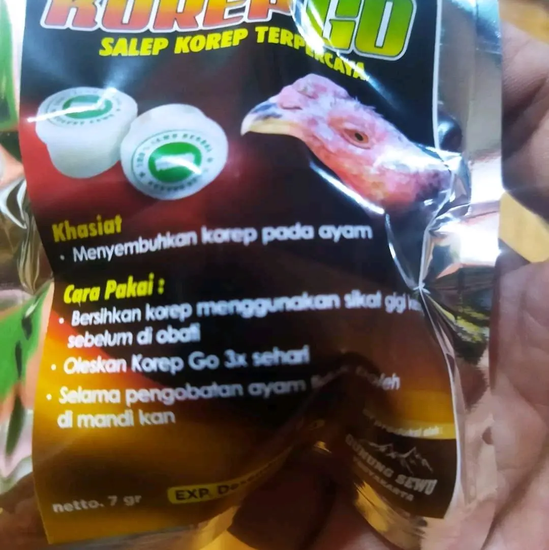 Korep Go, efektif hilangakan korep pada ayam doping