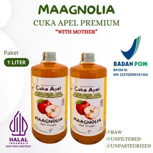 Cuka Apel Maagnolia 1 liter isi 2 botol