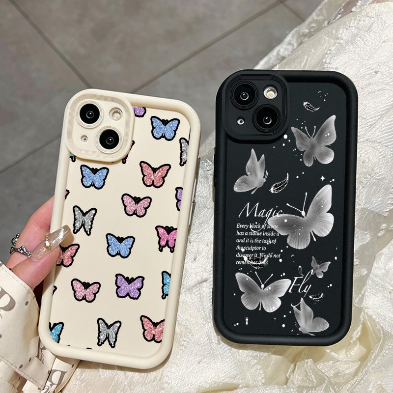 Casing Hp Untuk OPPO A5 2020 OPPO A9 2020 Case Casing Silikon Softcase Kasing HP Kesing pola kupu-kupu cantik Cesing 2