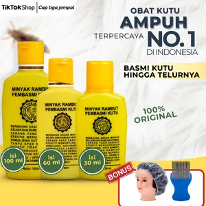 Minyak Pembersih Kutu Rambut Cap Tiga Jempol - Obat Kutu Rambut dan Telurnya Ampuh