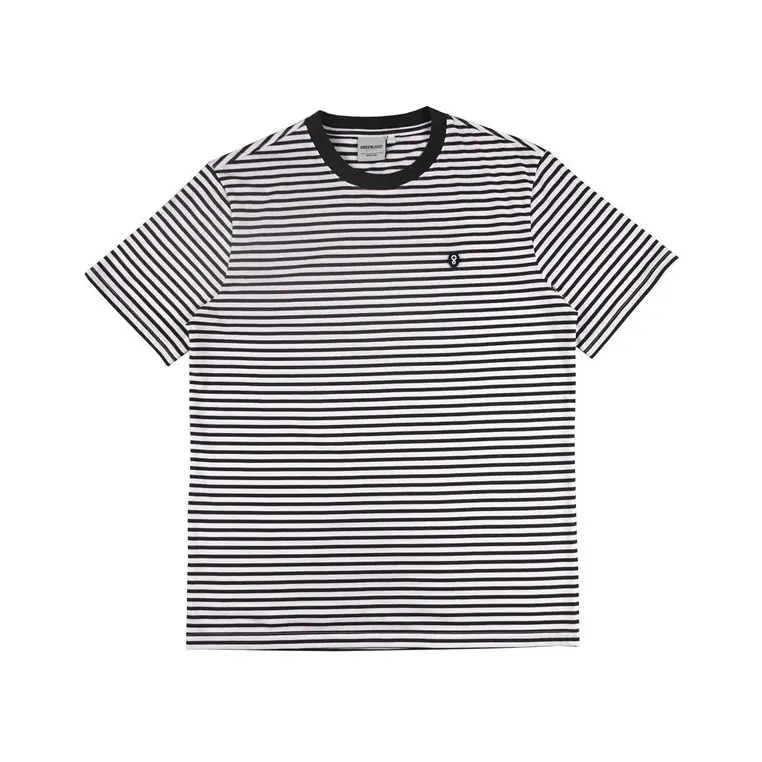 Greenlight Essential Men's Stripe T-Shirt Short Sleeve Regular Fit Cotton Detroit I24102412