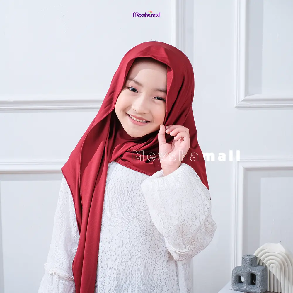 Shamira Pashmina Instan Anak Remaja Usia 9-12 Tahun Hijab Syal Pashmina Fahira Inner Kerudung Muslim Wanita All Size Kids Jilbab Oval Perempuan Mudah Diatur Daily Bahan Jersey Terbaru Menutup Leher Syari Khimar