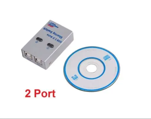 Usb A 2.0 auto sharing switch NB 2 port 480Mbps metal for printer 2UA - Usb2.0 switch otomatis automatic 0