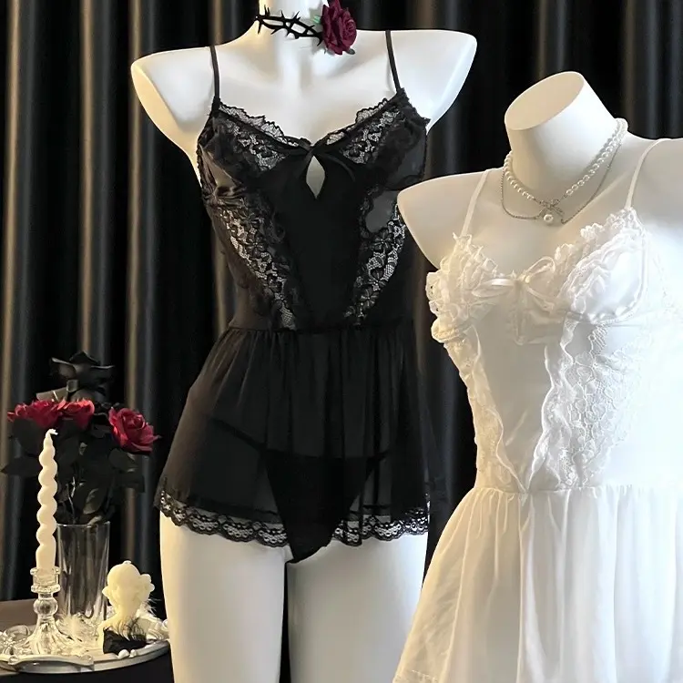 Lingerie Dress Lace Sexy Sleepwear #8462