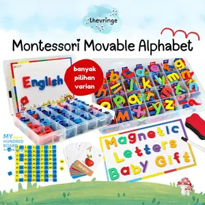 MONTESSORI Eva Foam Magnetic Movable Alphabet Lowercase & Uppercase