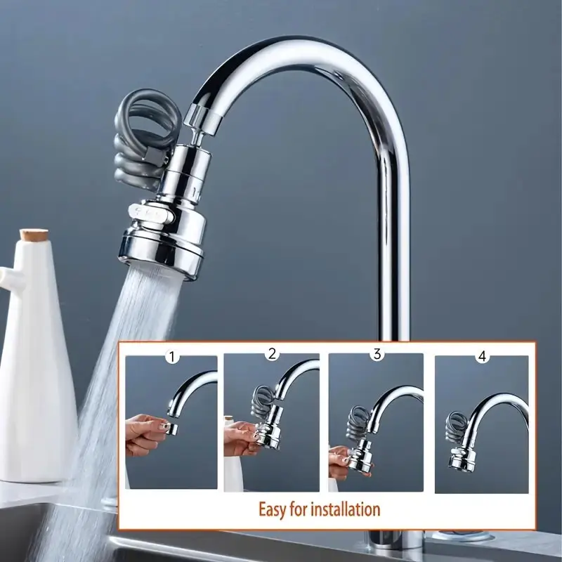 Pull-out Three-speed Faucet extender Supercharged Multi-functional Kitchen And Bathroom Universal Universal Shower