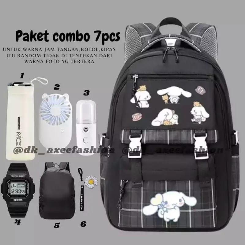 Gumoy - Tas Ransel Sekolah Anak SD SMP Banyak Bonus Karakter Kartun Tas Punggung Anak Lucu Fashion Anak tas kuromi anak tk 2
