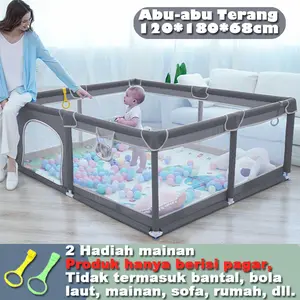 Pagar Bayi / pagar bayi bermain / Pagar Mainan Anak/kolam mandi bola anak/Pagar Kasur Pengaman/pagar Box Bayi