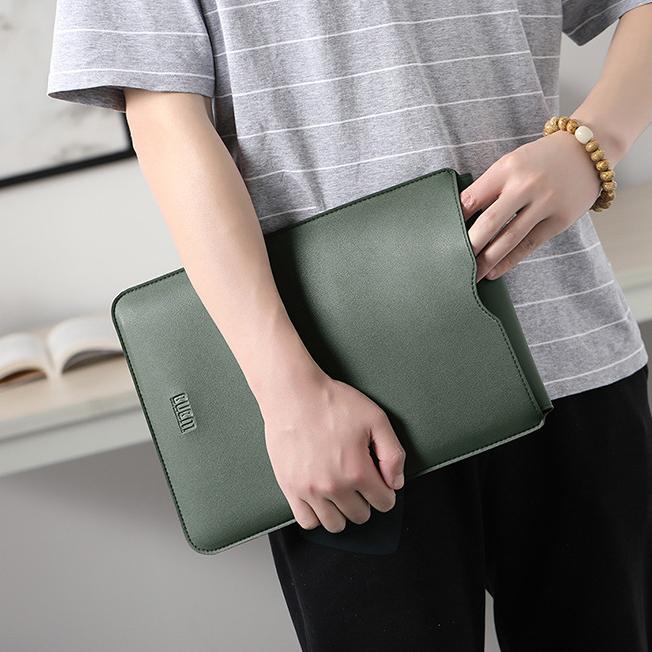 Beg kulit PU komputer riba Macbook Air Pro, 13, 14, 15 dan 16 inci, A2337, A2442, A1466, A2338, A2681, A2141 Laptop Bags Kalis Air Biru 3