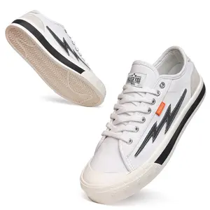 PRAYERKIDS - Sepatu Lokal - Volt Reflective Rinbow - White Casual Shoes Sneakers Pria Snekers Wanita Putih