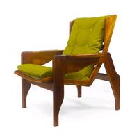 Gambar Lounge Chair / Kursi Malas - DJALOU - Candy Brown - Gloss Finish - Hijau dari kaisugih Kab. Bandung 4 Tokopedia