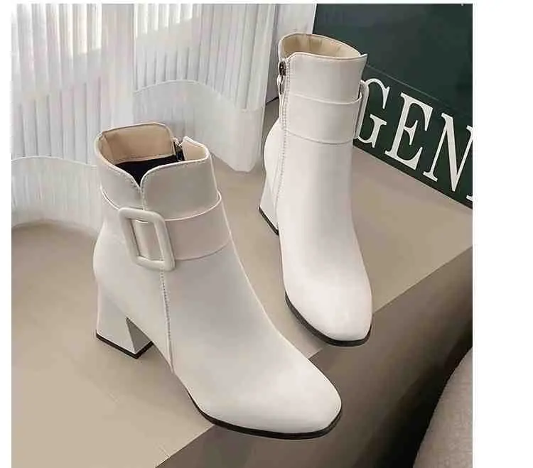 IVEE Boots High Block Jessie Korea IV6210 8