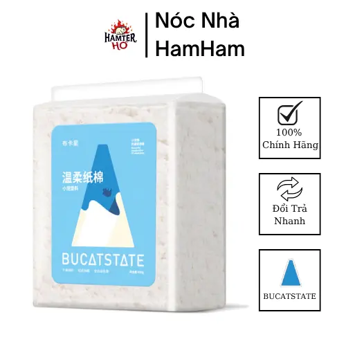 BUCATSTATE GIẤY LÓT CHUỒNG MỀM TRẮNG HAMSTER– 450GR 0